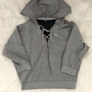 Women’s Grey Puma Hoodie Size Small